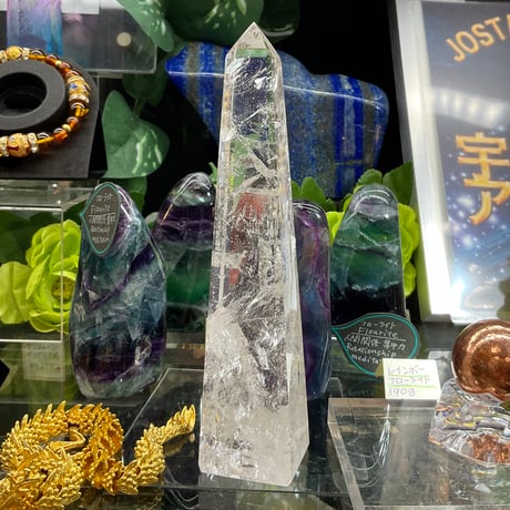 【高波動】レムリアン水晶　オベリスク220g