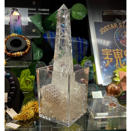 【高波動】レムリアン水晶　オベリスク220g