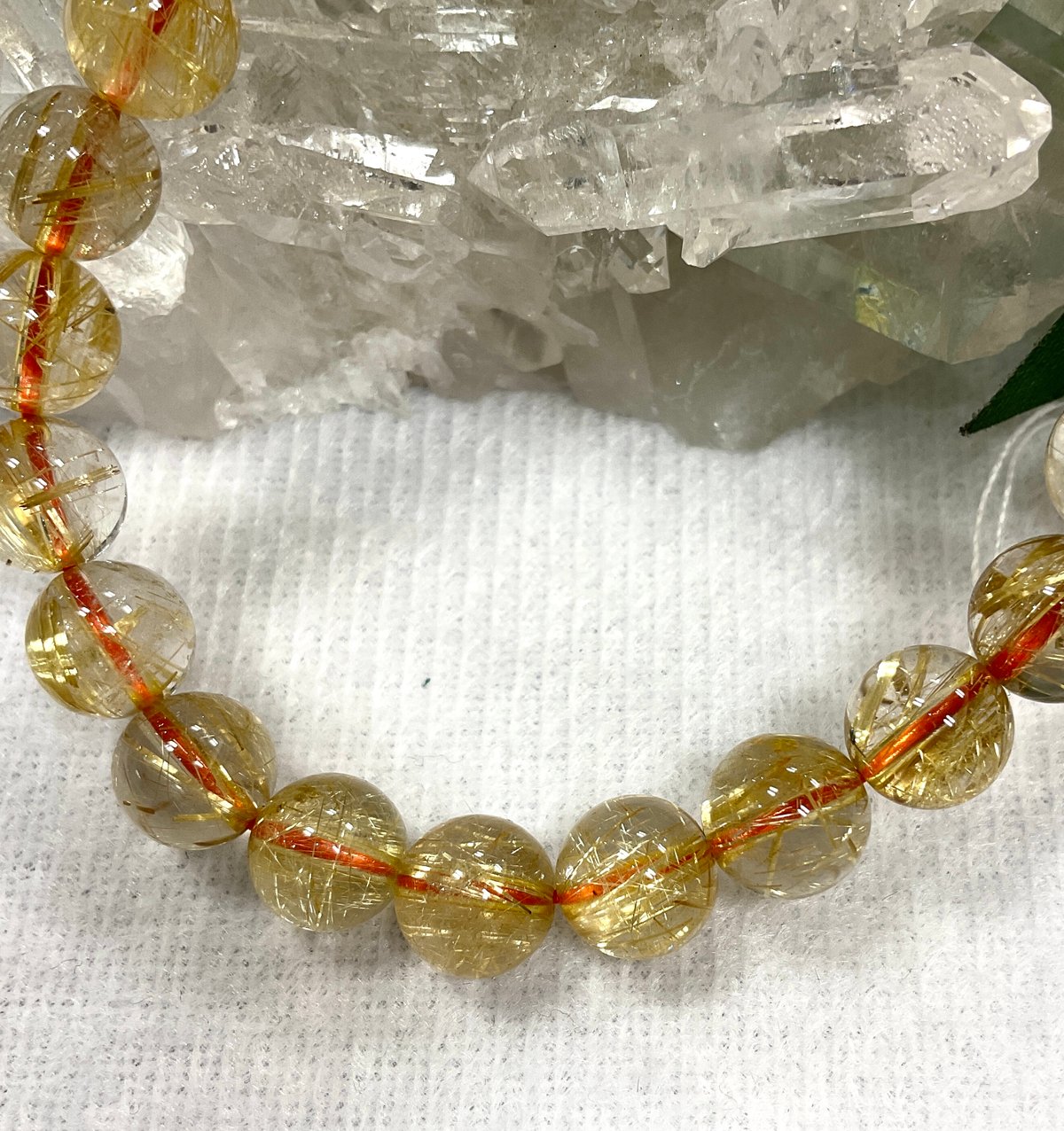 高品質】タイチンルチルクォーツ6A 9mmブレスレット | Angel Stone