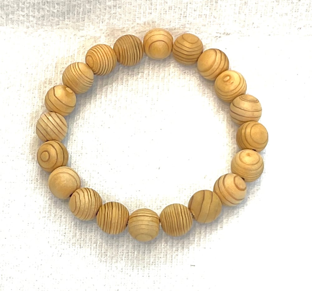 【精霊が宿る】屋久杉ブレスレット12mm 屋久杉(やくすぎ)数珠ブレスレット12mm最高級【原産 証地明