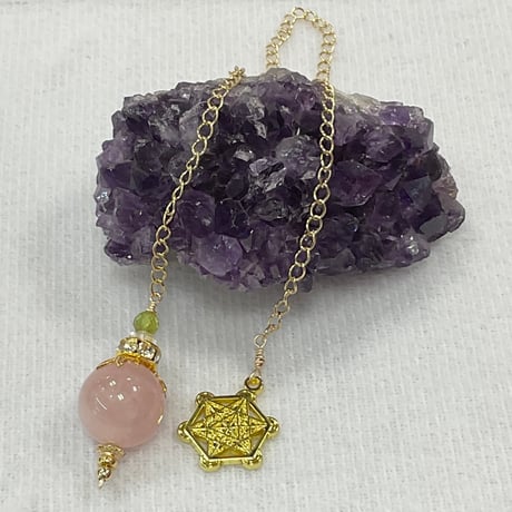 完全オリジナル☆シードオブライフローズクォーツオニキス天使の