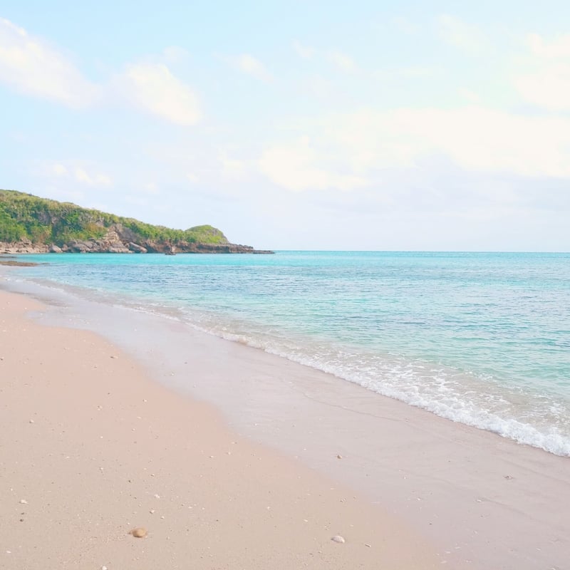 サンタクロースと沖縄の海 SANTA CLAUS サンタクロース | 沖縄県の外国人モデル