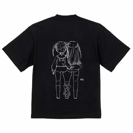 双子Tシャツ（ブラック）