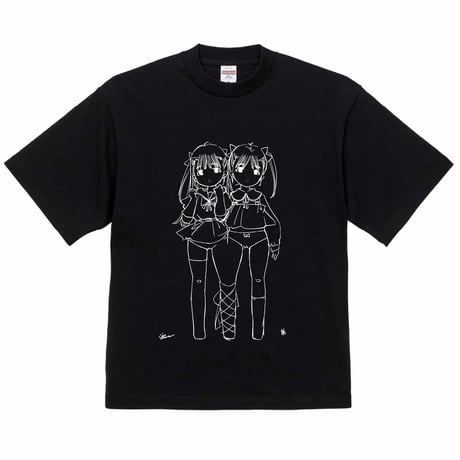 双子Tシャツ（ブラック）