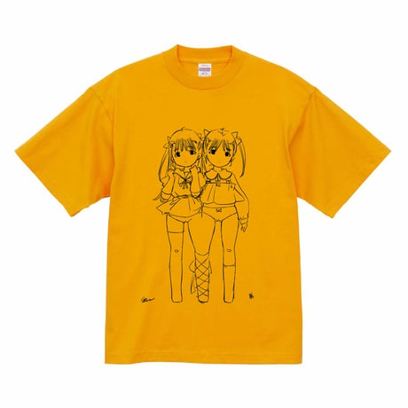 双子Tシャツ（ゴールド）