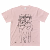 キッズ　双子Tシャツ（ダスティピンク）