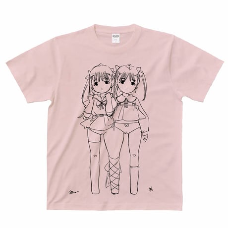 キッズ　双子Tシャツ（ダスティピンク）