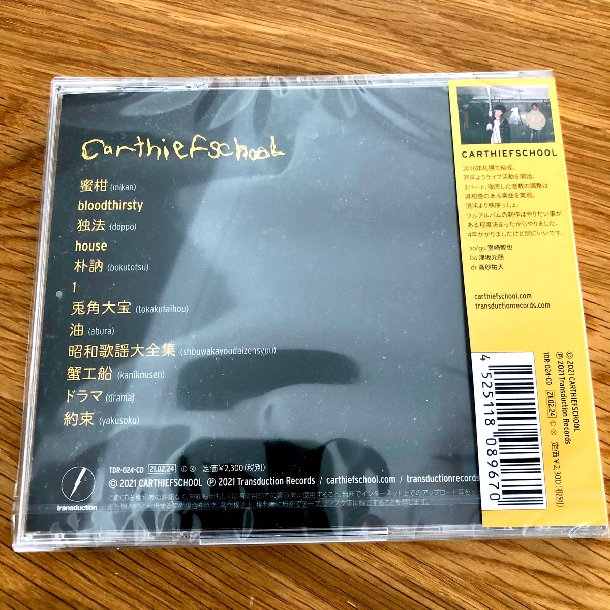 CARTHIEFSCHOOL (CD) | Transduction Records