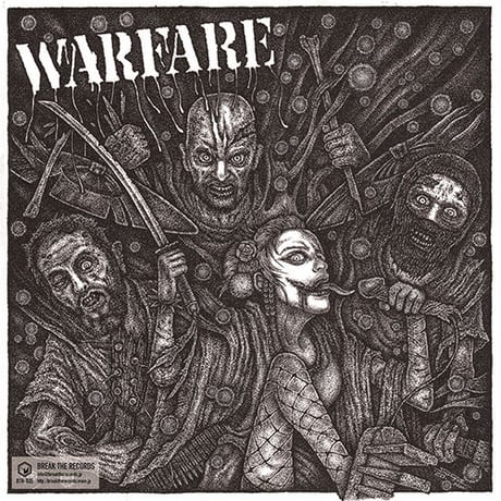 CRUDE / WARFARE - split 7"EP (Break The Records)