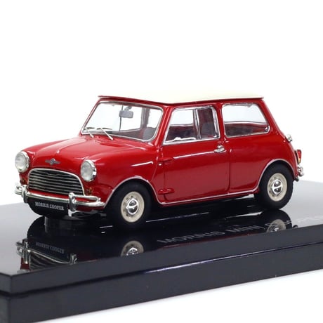エブロ 1/43 モーリス ミニ クーパー レッド/ホワイト (44406)