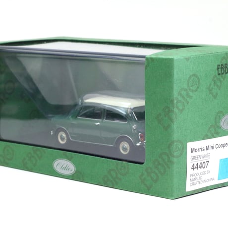 エブロ 1/43 モーリス ミニ クーパー グリーン/ホワイト (44407)