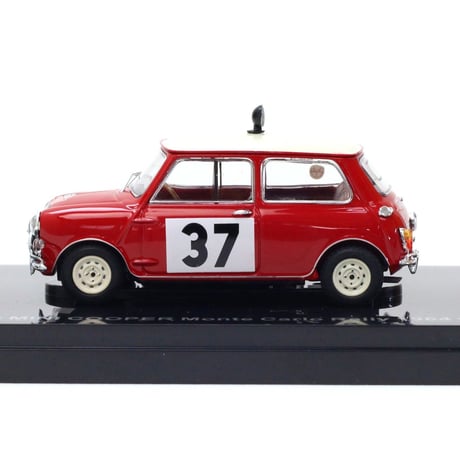 エブロ 1/43 モーリス ミニクーパー 1964モンテ WIN #37　レッド/ホワイト (44660)