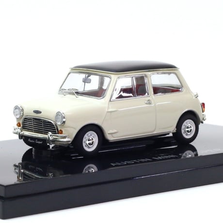 エブロ 1/43 オースチン ミニ クーパー ホワイト/ブラック (44408)