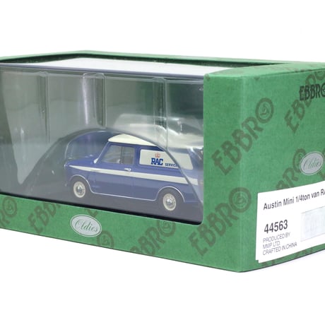 エブロ 1/43 オースチン ミニ バン RAC　ブルー (44563)