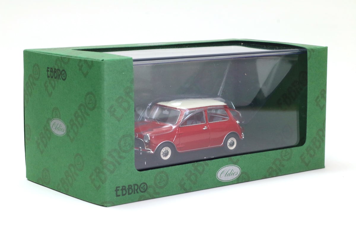 エブロ 1/43 モーリス ミニ クーパー レッド/ホワイト (44406) | Classc