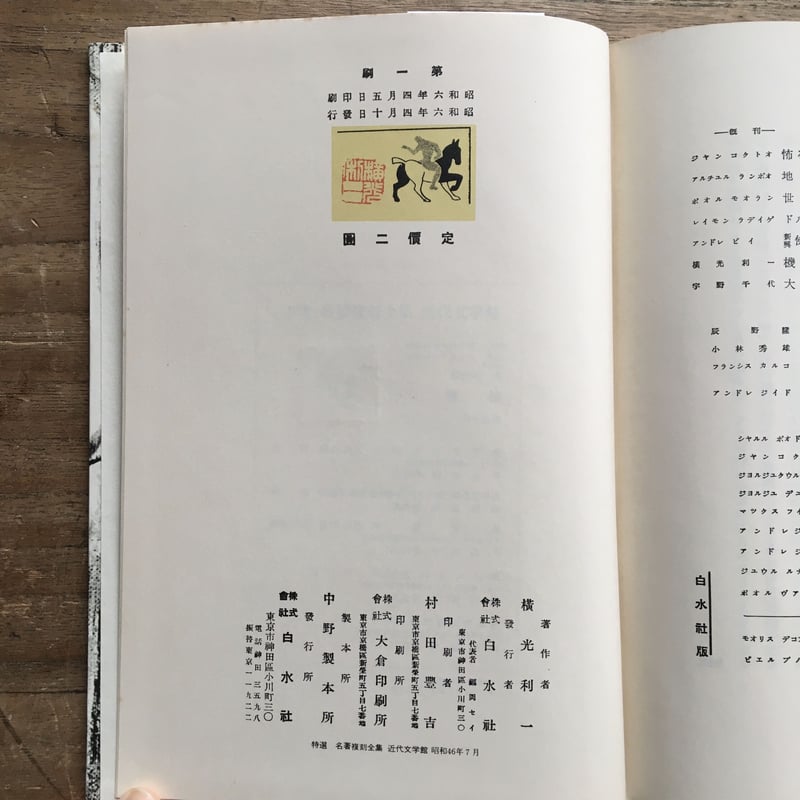 横光利一『機械』(特撰 名著復刻全集 近代文学館) | ころが 横光利一『機械』(特撰 名著復刻全集 近代文学館) | ころが