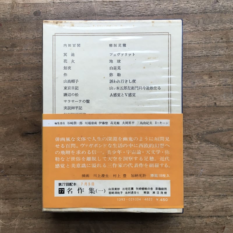 中央公論社『日本の文学 34 内田百閒・牧野信一・稲垣足穂』（付録付 