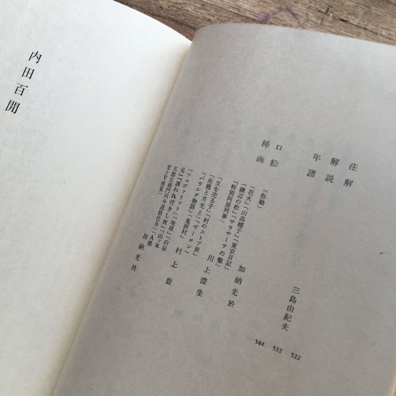 中央公論社『日本の文学 34 内田百閒・牧野信一・稲垣足穂』（付録付