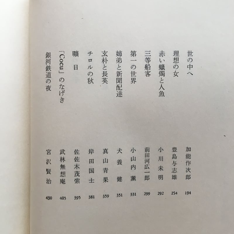 中央公論社『日本の文学78 名作集（二）』 | ころがろう書店