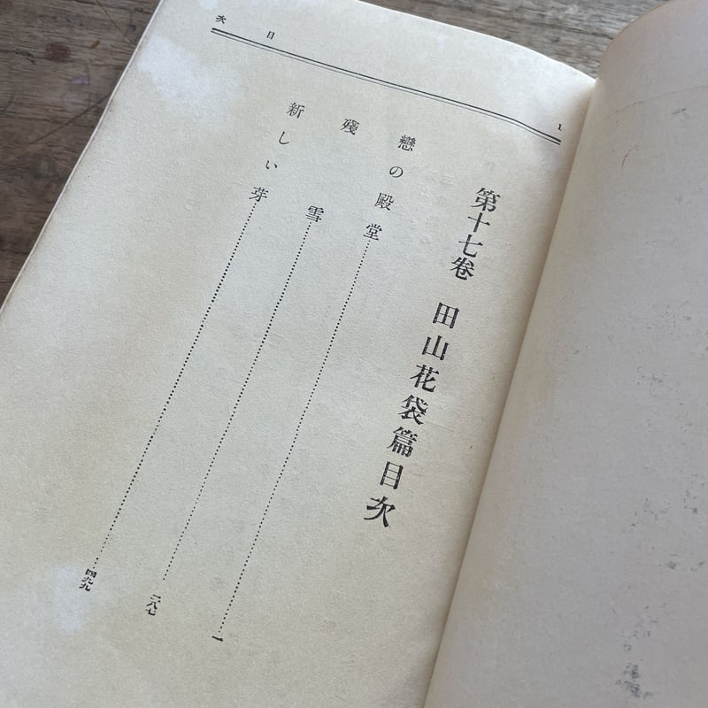 現代長編小説全集 第十七巻 田山花袋篇』（月報付） | ころがろう書店
