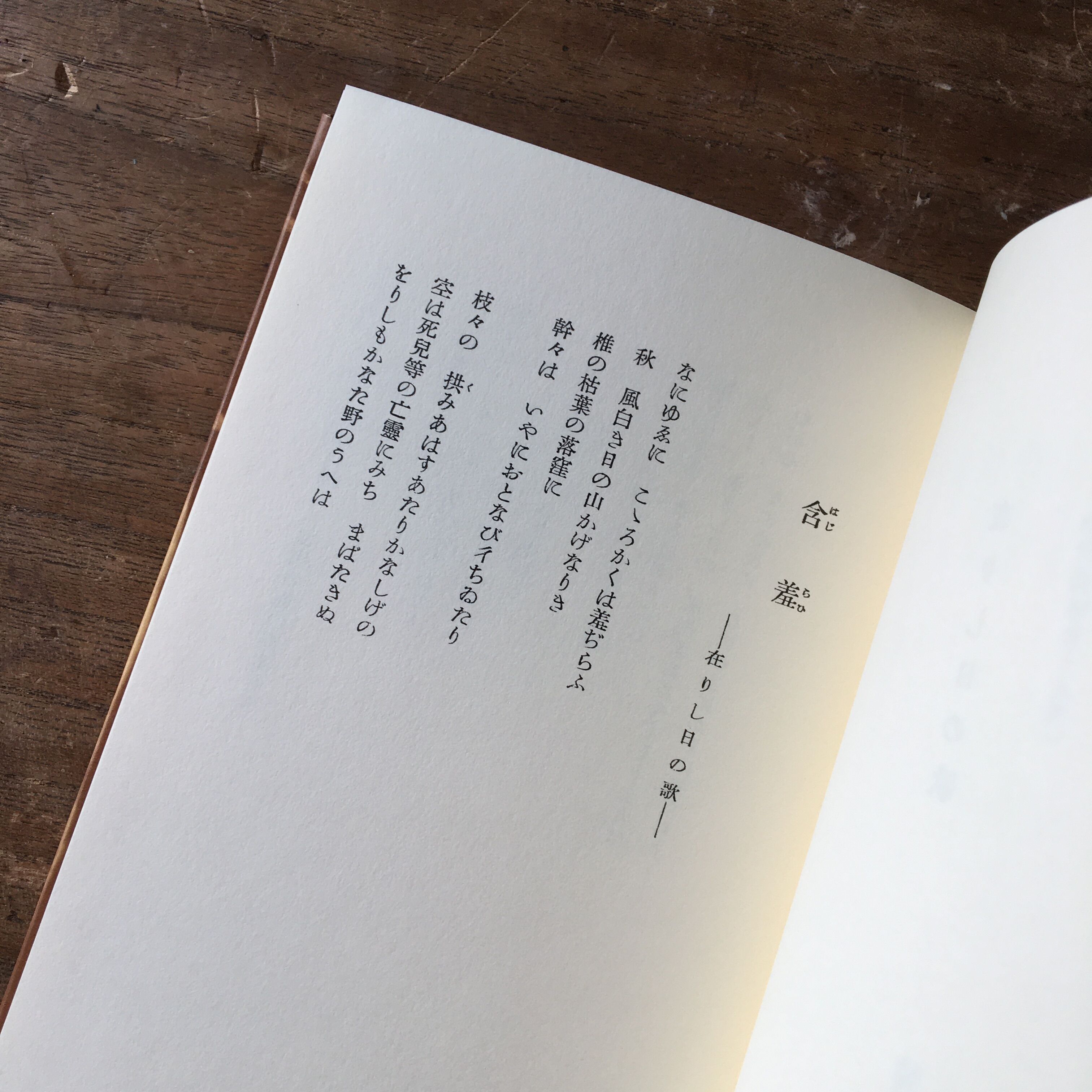 中原中也『在りし日の歌』（精選 名著復刻全集 近代文学館） | ころが