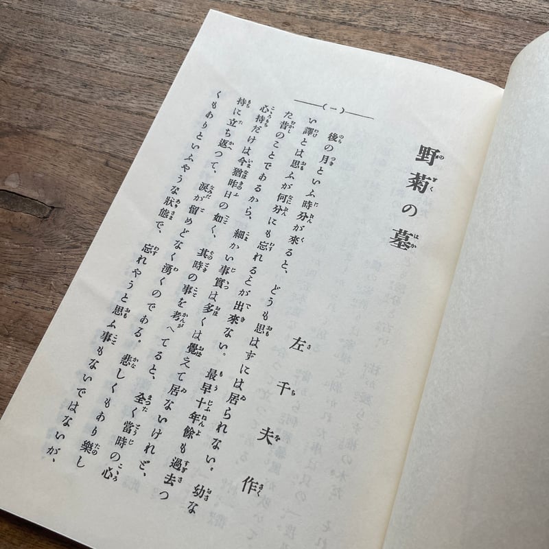 伊藤左千夫『野菊の墓』（新撰 名著復刻全集 近代文学館）【再入荷