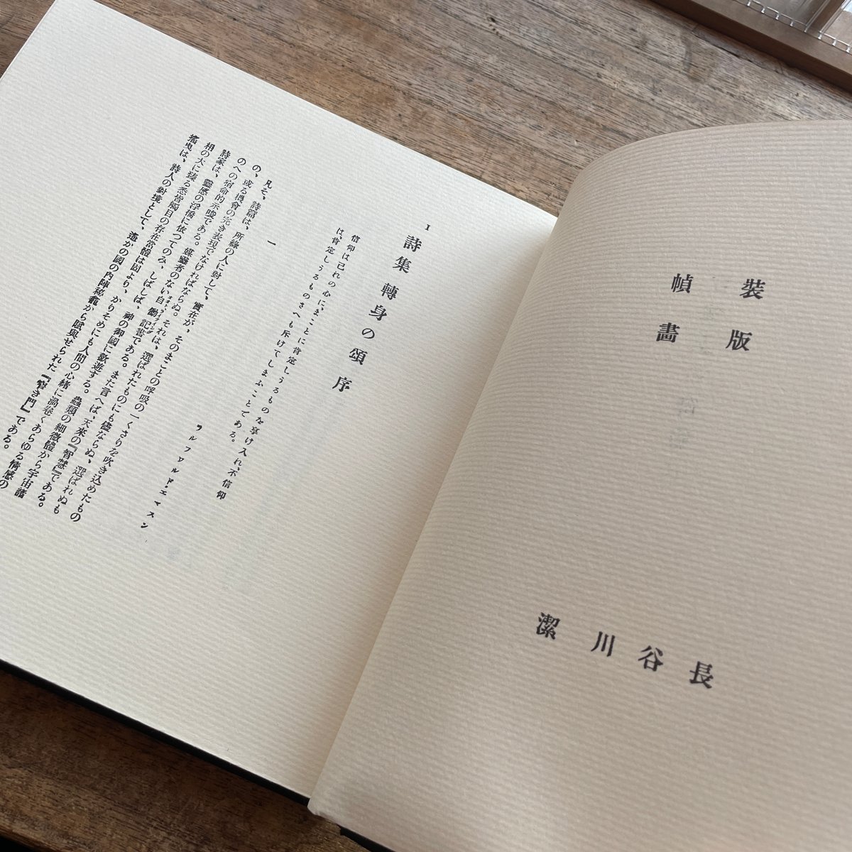 日夏耿之介『轉身の頌』（名著復刻詩歌文学館 <山茶花セット