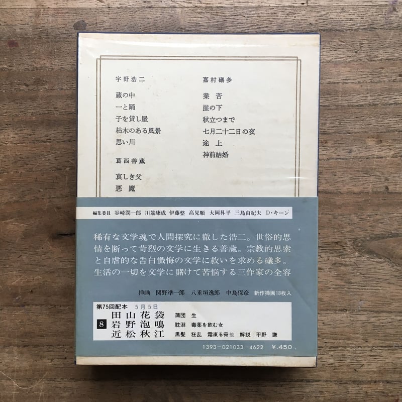 中央公論社『日本の文学 33 宇野浩二・葛西善蔵・嘉村礒多 中央公論社『日本の文学 33 宇野浩二・葛西善蔵・嘉村礒多