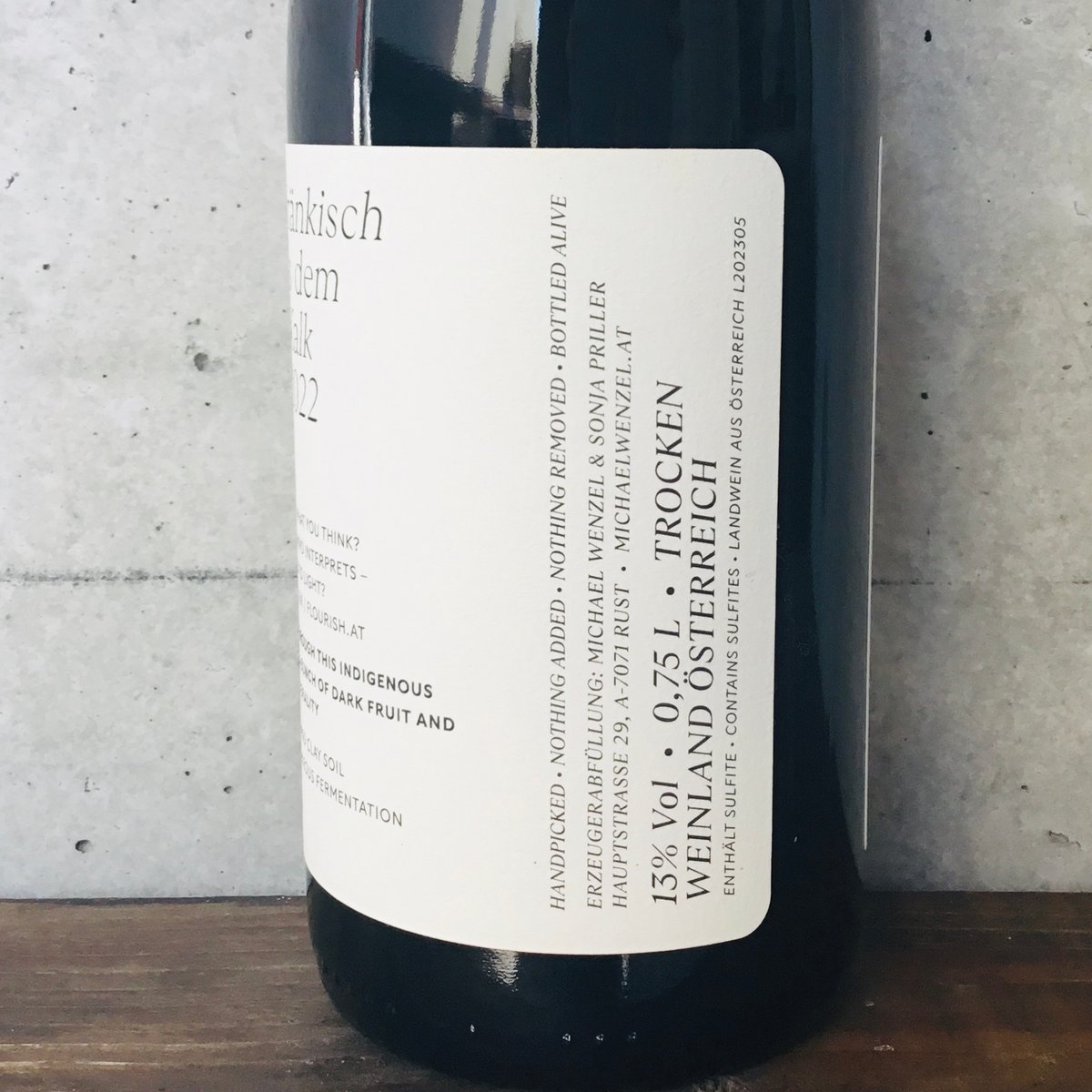 ブラウフレンキッシュ・アウス・デム・カルク 2022 ヴェンツェル