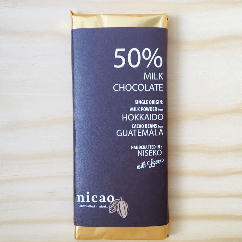 nicoページ ニカオ 50% ミルクチョコレート /nicao Milk Chocolate | Cave