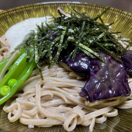 Lashiku アクリル冷麺鉢(浅) Toraitan 朱/金カスリ