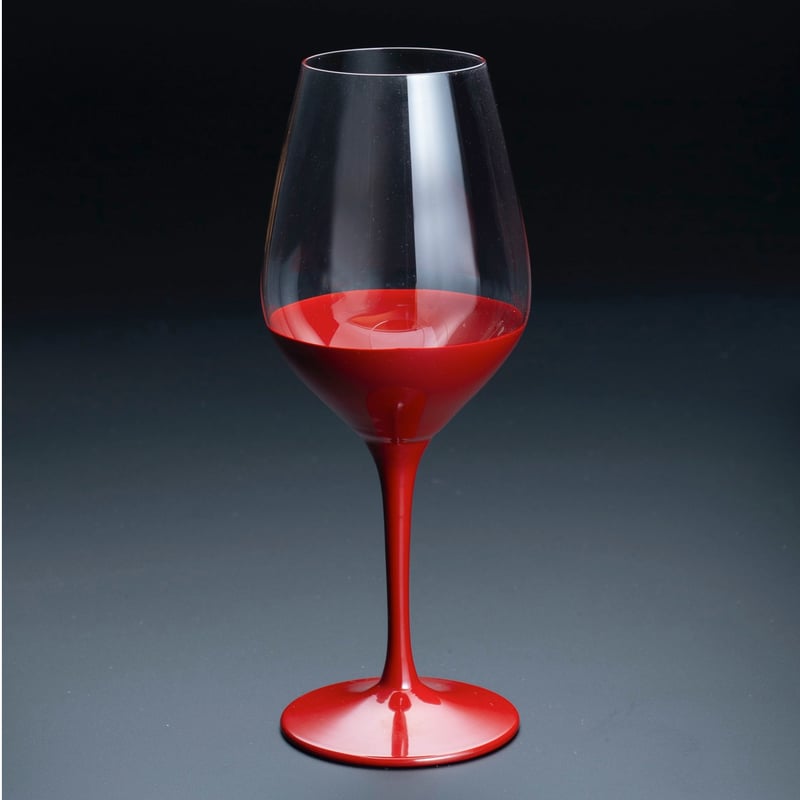 Lashiku 高月和韻グラス (ワイン) 朱 | 本山漆器店