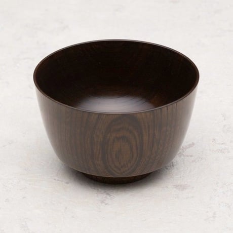 一汁三菜  欅(ケヤキ)材  汁椀（朱摺・黒摺 有）