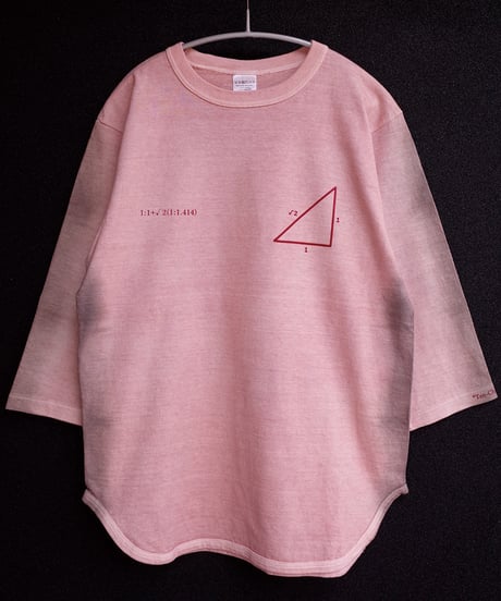 “Tawoyaka Branches” 3/4Sleeve-baseball T-shirts -Plants Dyeing ver