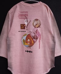 “Tawoyaka Branches” 3/4Sleeve-baseball T-shirts -Plants Dyeing ver