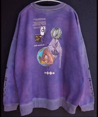“Tawoyaka Branches”  Crewneck Pullover-Plants Dyeing ver