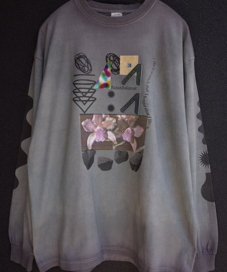 “RelaxBalance”  Collage LongSleeve-Plants Dyeing ver