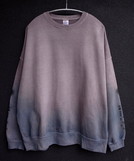 “RelaxBalance”Collage Crewneck Pullover-Plants Dyeing ver