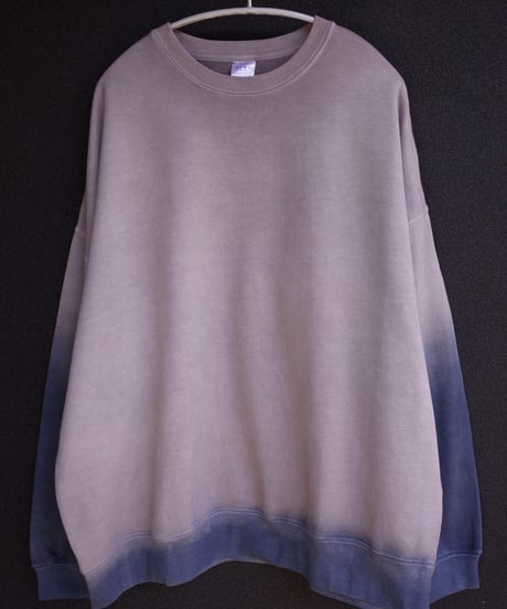 “RelaxBalance”Collage Crewneck Pullover-Plants Dyeing ver