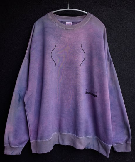 “Tawoyaka Branches”  Crewneck Pullover-Plants Dyeing ver