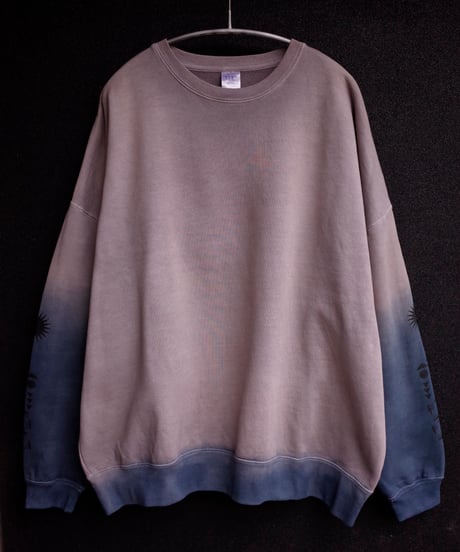 “RelaxBalance”Collage Crewneck Pullover-Plants Dyeing ver