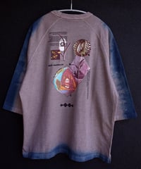 “Tawoyaka Branches” Collage 3/4Sleeve-Plants Dyeing ver