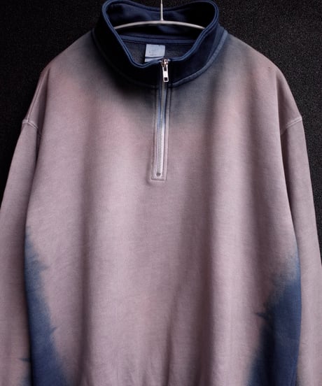 “EUREKA”Collage Crewneck Pullover-Plants Dyeing ver