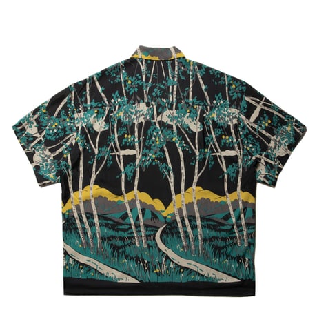 RAYON OPEN COLLAR S/S SHIRTS