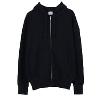 WAFFLE SWEAT HOODED ZIP