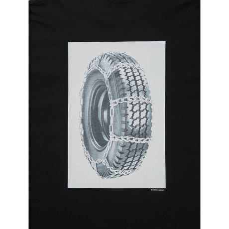 PRINT S/S TEE ( TIRE WITH CHAINS )