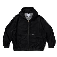 12.5OZ DENIM ZIP UP HOODED JACKET