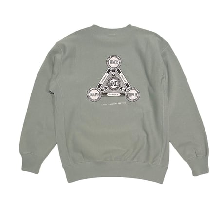 A.N.D. 2021 AKI / Three Principles Sweat / smoky green