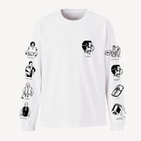 【Ryohei Kaneda】Instructional Graphics シルクスクリーンロンT （ホワイト）
