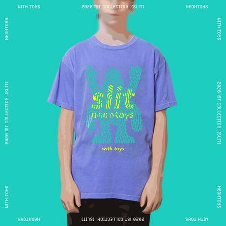 【NEON TOYS】2020 1ST COLLECTION [SLIT] - TEES01_Flo Blue